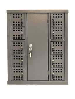 10 Compartment Recharge Cellphone Locker